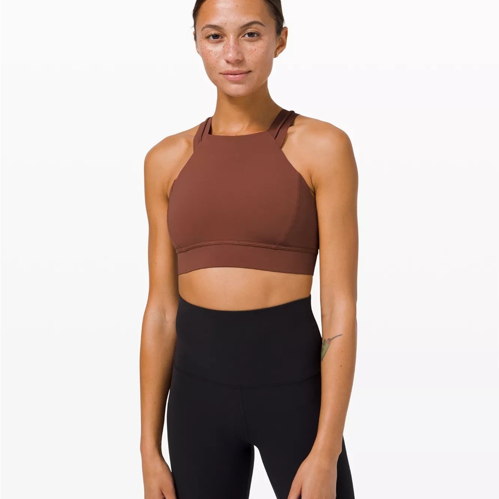 Lululemon Strong at Heart Bra *Medium Support C/D Cup Ancient Copper Size 6 NWOT